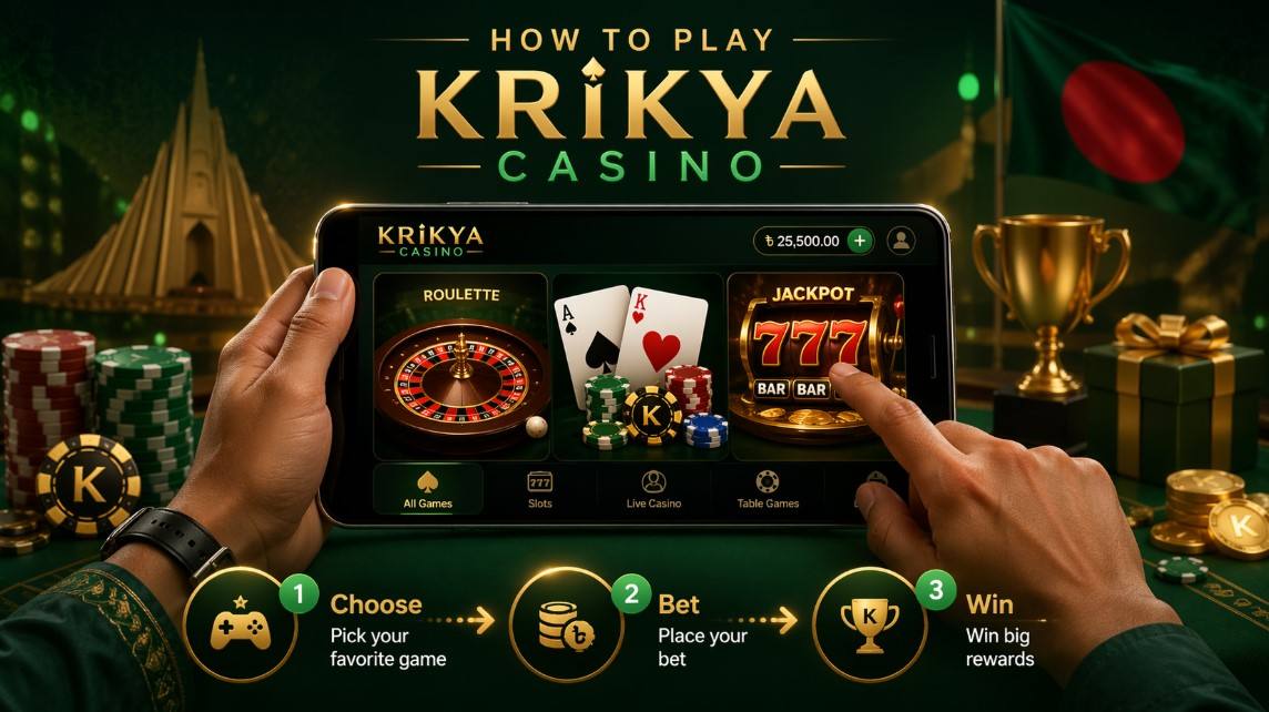 How to play on Krikya in Bangladesh step-by-step