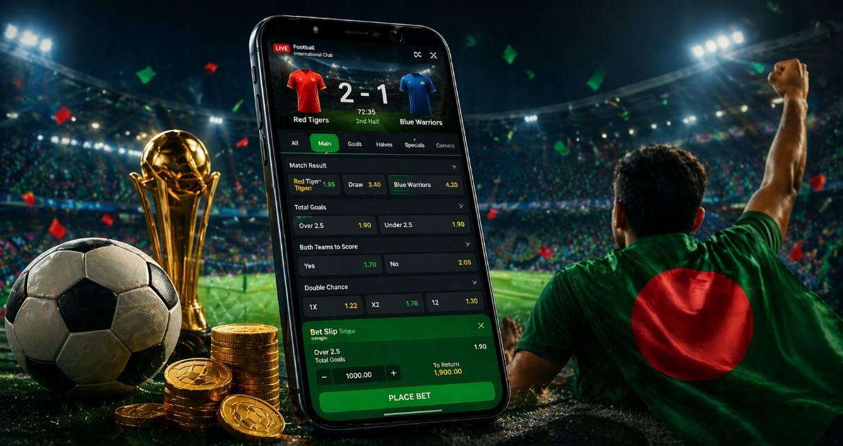 Krikya sports betting interface for Bangladesh players